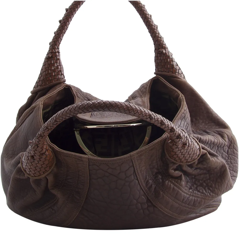 Fendi Spy Piel Marrón