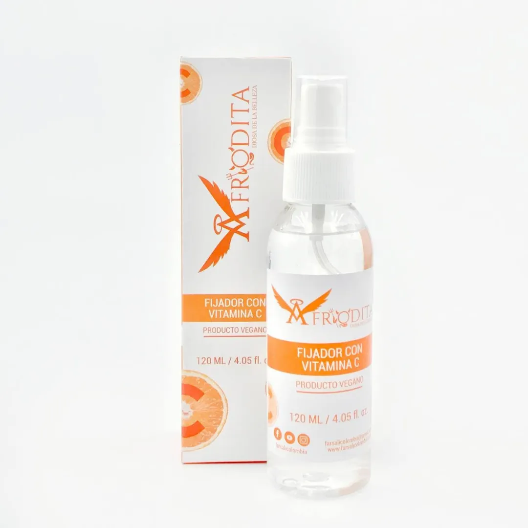FIJADOR DE MAQUILLAJE CON VITAMINA C  AFRODITA