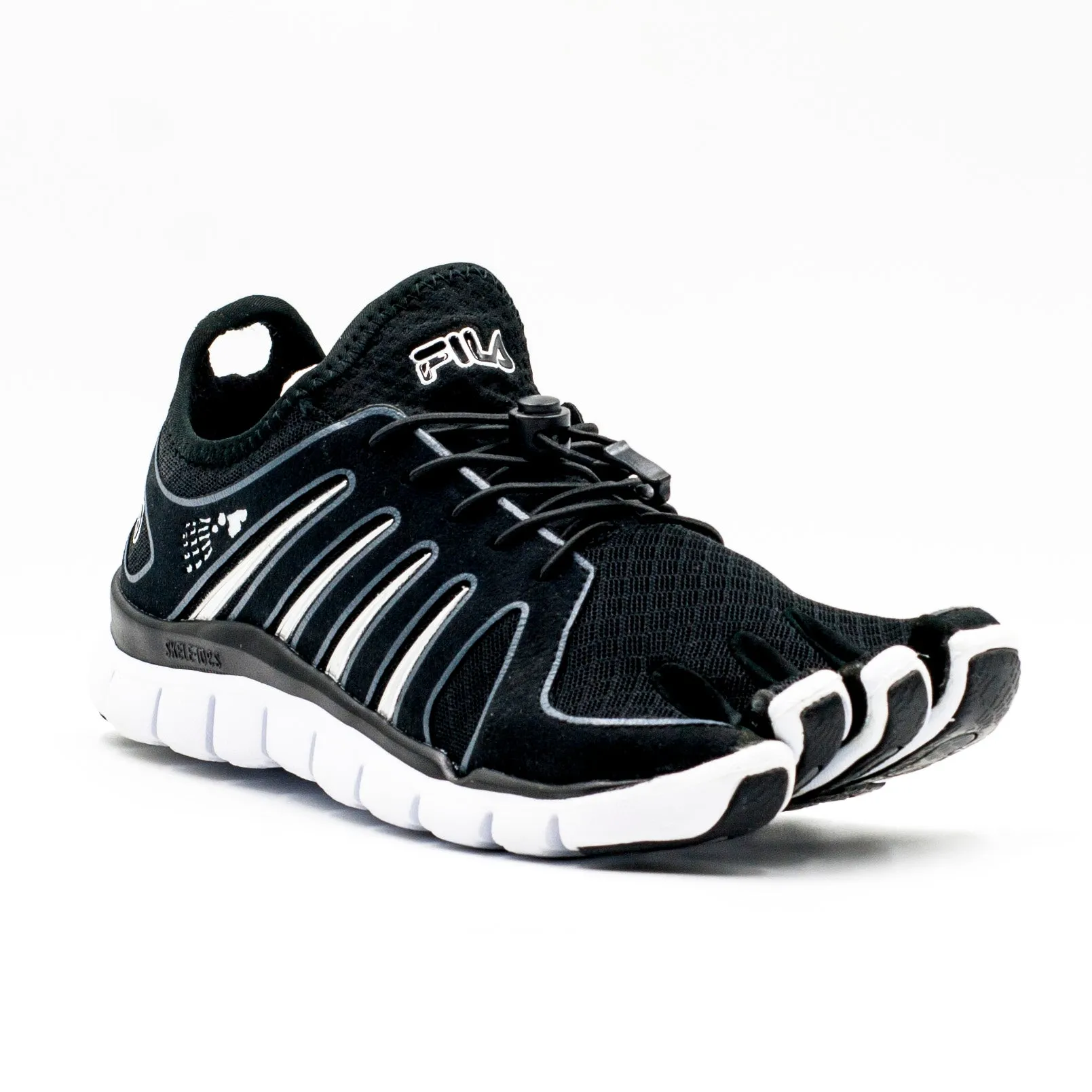 Fila Zapatillas C/Elástico Negro Blanco Hombre Casual