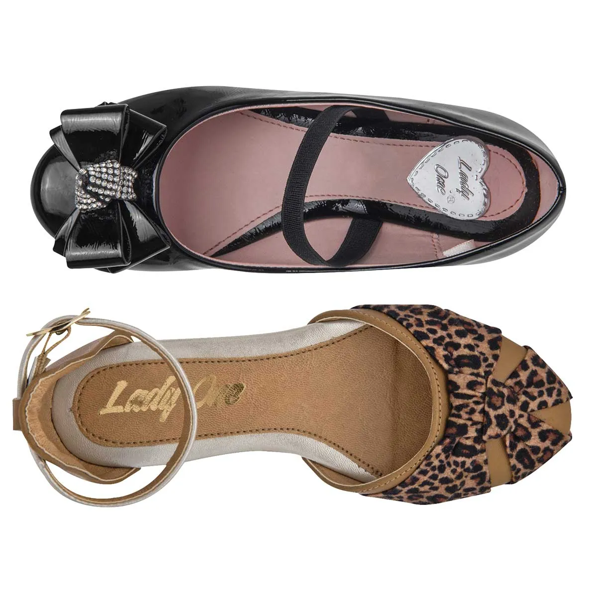 Flats Exterior Sintético Color Negro Para Niña De RBCOLLECTION