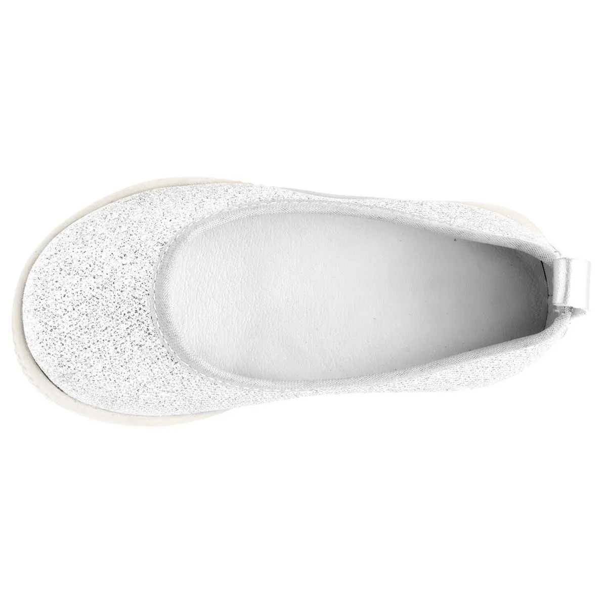 Flats Exterior Textil Color Plata Para Niña De Baby Pop's