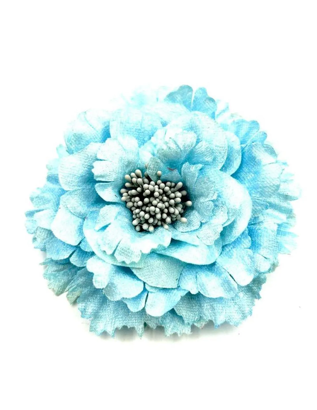 FLORES AZULES PARA BODAS Y EVENTOS BROCHE Y PINZA PARA PRENDAS Y CABELLO