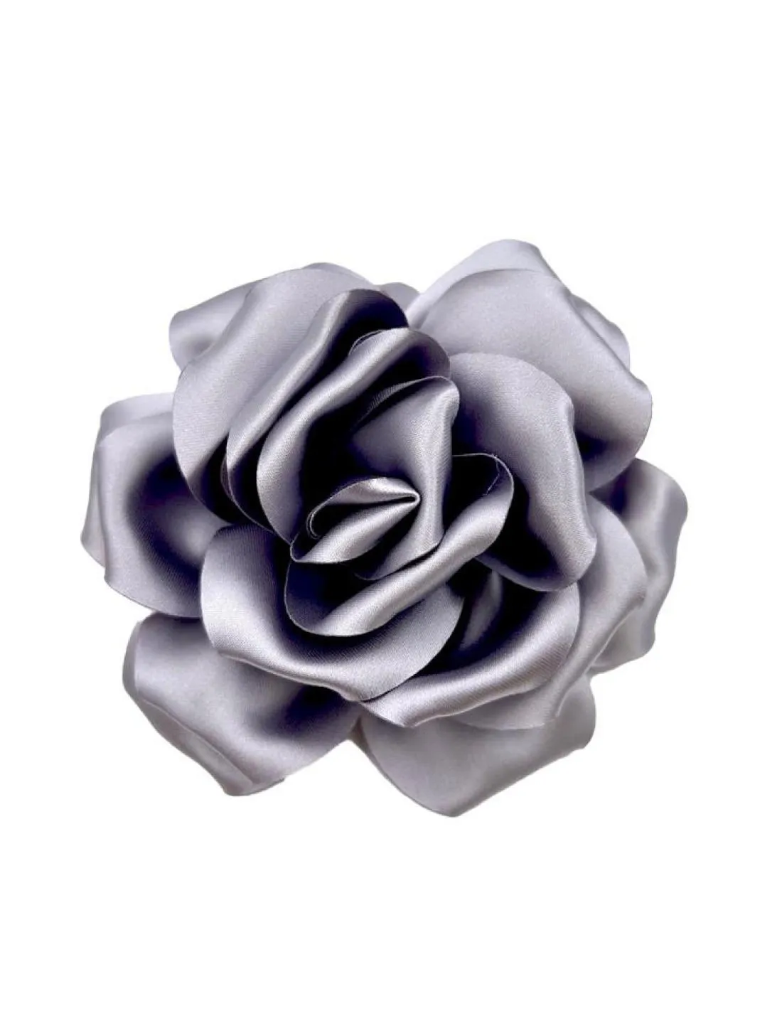 FLORES GRISES DE FIESTA PARA BROCHE O CABELLO