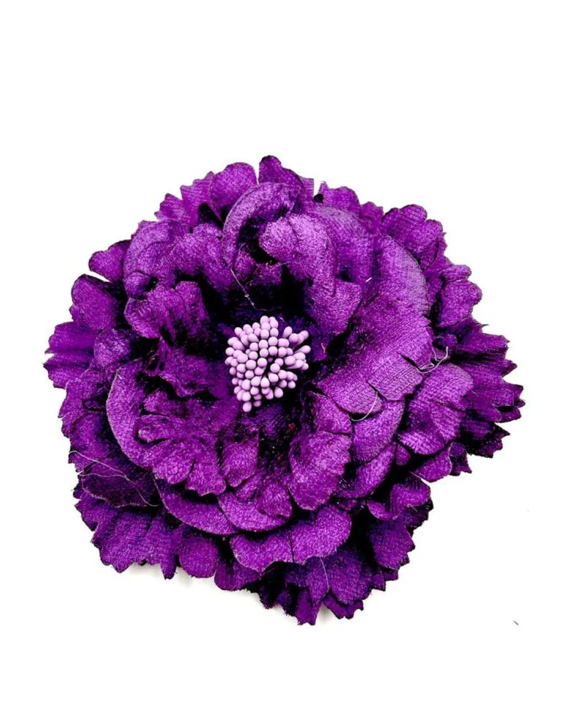 FLORES MORADAS PARA BODAS Y EVENTOS BROCHE Y PINZA PARA PRENDAS Y CABELLO