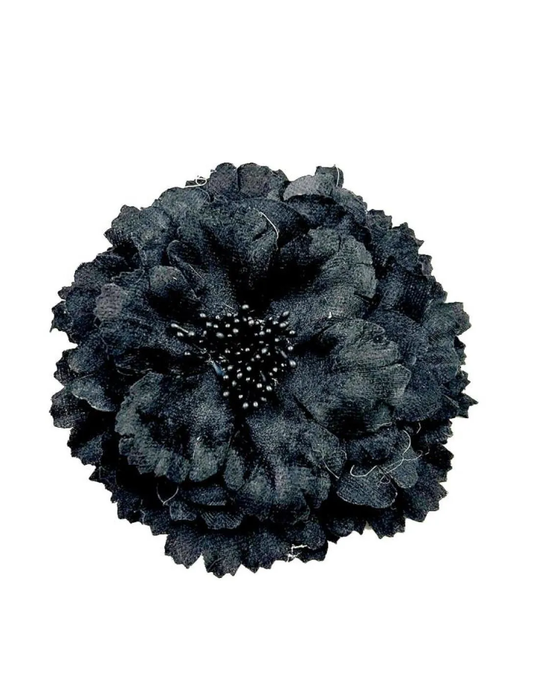 FLORES NEGRAS PEQUEÑAS PARA BODAS Y BAUTIZOS ES BROCHE Y PINZA PARA CABELLO