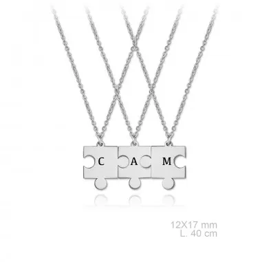 Gargantilla Plata Puzzle