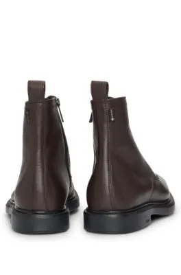 GORETEX BOTINES DE PIEL ESTAMPADA CON SUELA DE GOMA