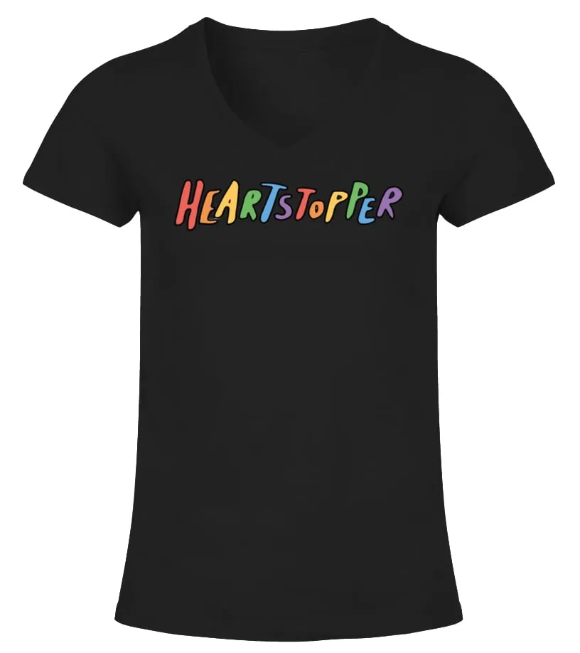 Heartstopper Merch Camiseta cuello pico Mujer