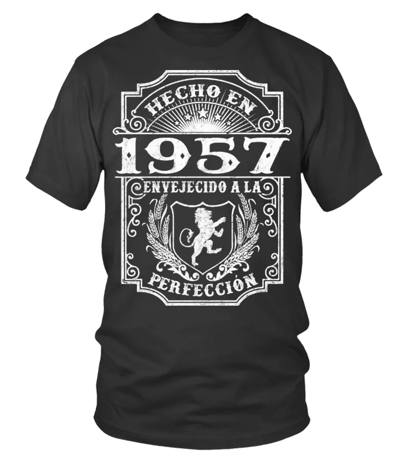 Hecho en 1957 envejecido a la perfección Camiseta cuello redondo Unisex