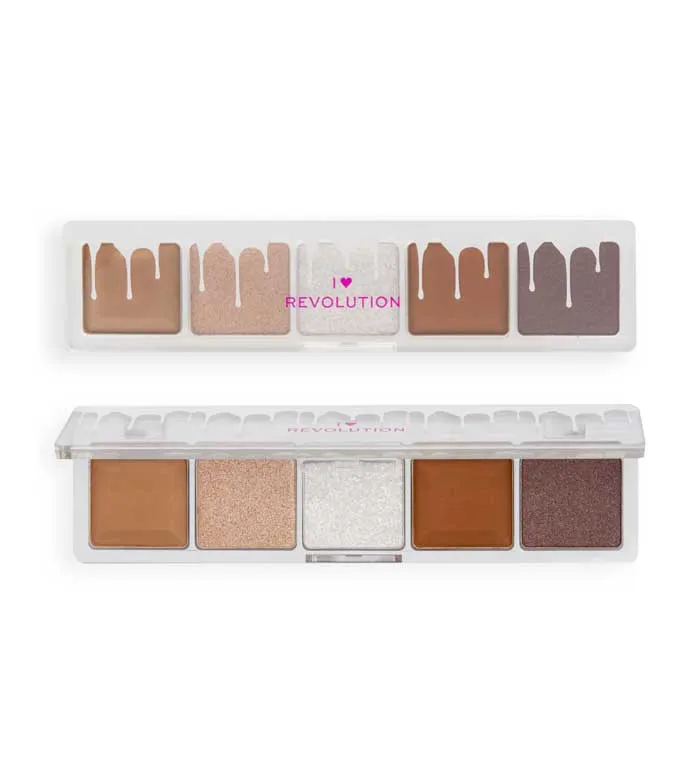 I HEART REVOLUTION  PALETAS DE SOMBRAS MINI CHOCOLATE  WHITE VANILLA CREAM