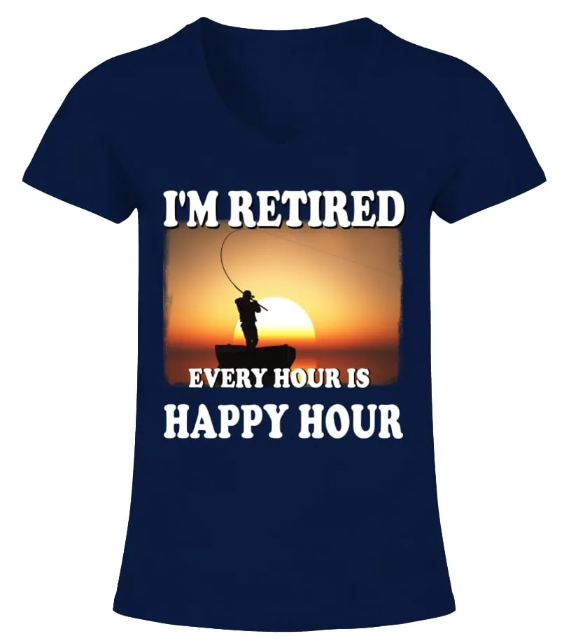 I'm Retired.. Camiseta cuello pico Mujer