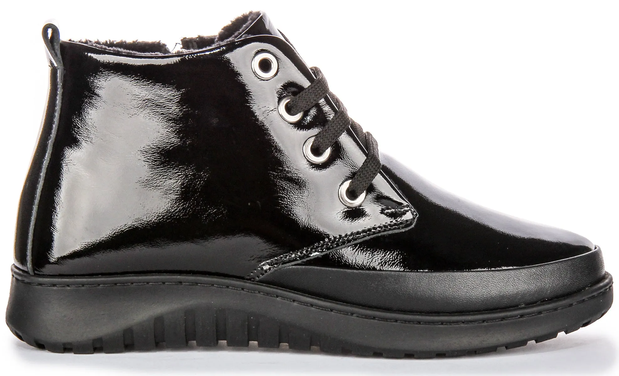 Justinreess England Maggie In Black Patent For Women