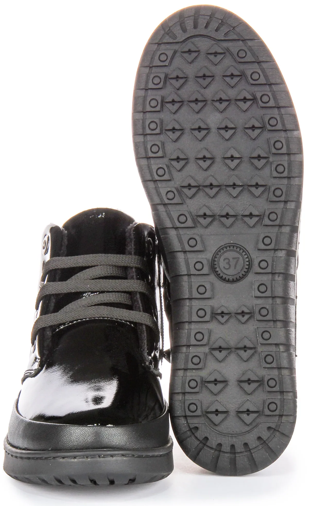 Justinreess England Maggie In Black Patent For Women