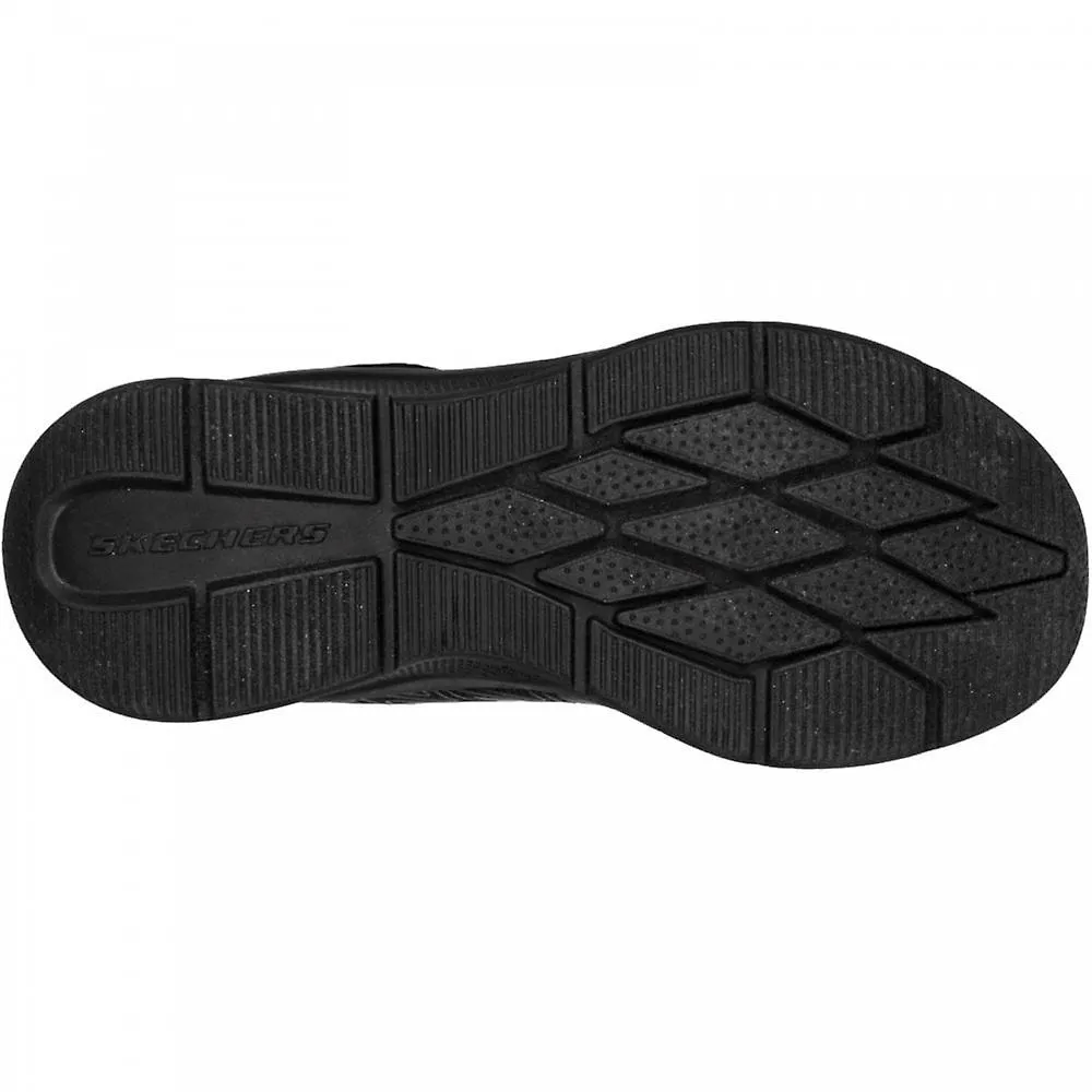 Kids Skechers Microspec Texlor | Black | Childrens School Trainers