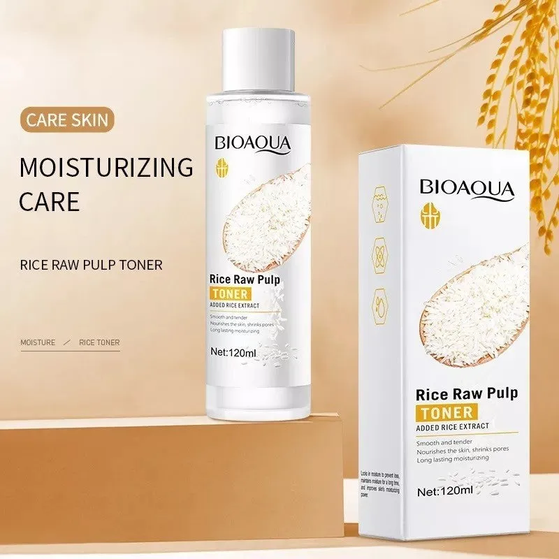 KIT X 5 RUTINA FACIAL ORIENTAL DE ARROZ | TRATAMIENTO FACIAL ANTIEDAD Y ACLARANTE  BIOAQUA