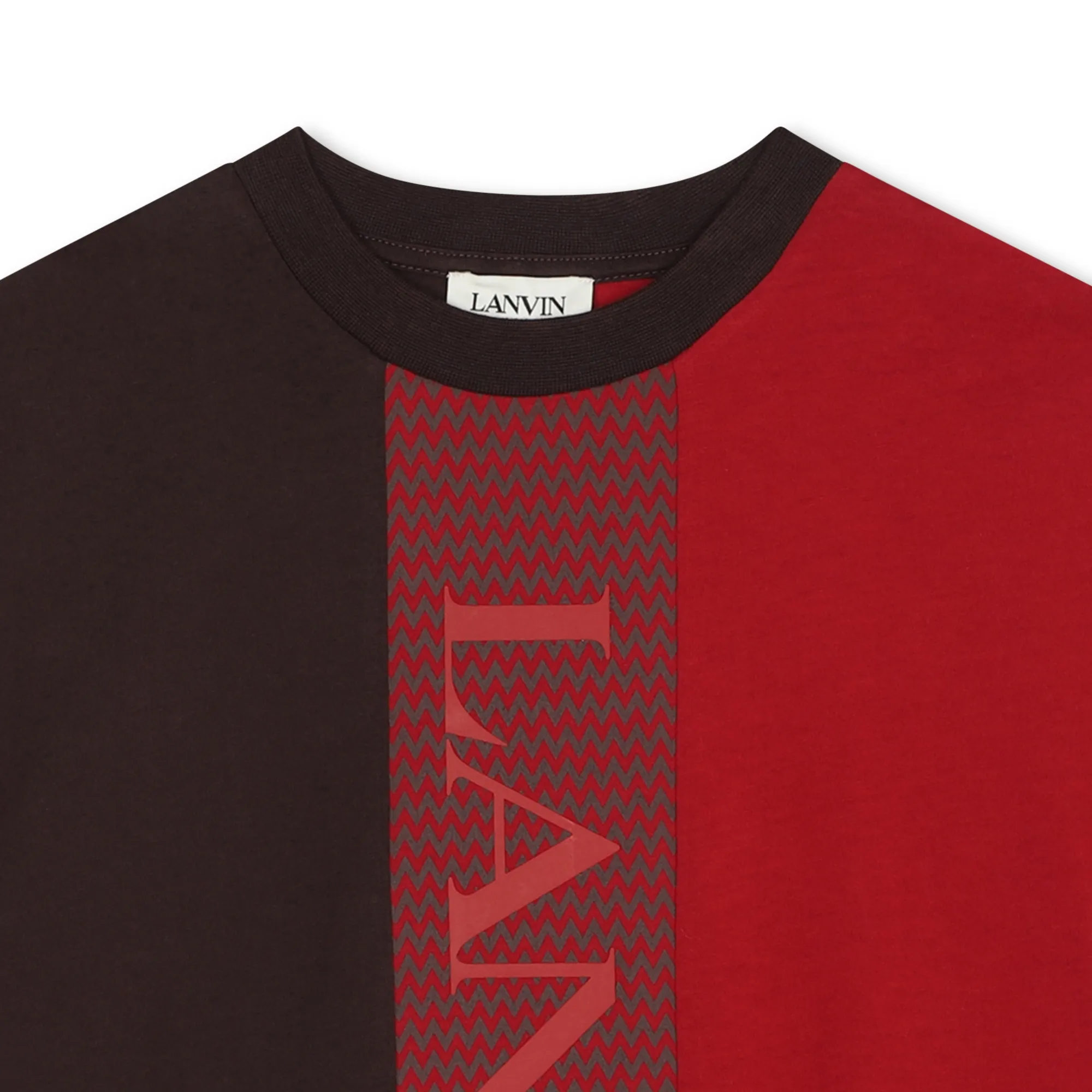 LANVIN Camiseta con bloques de color