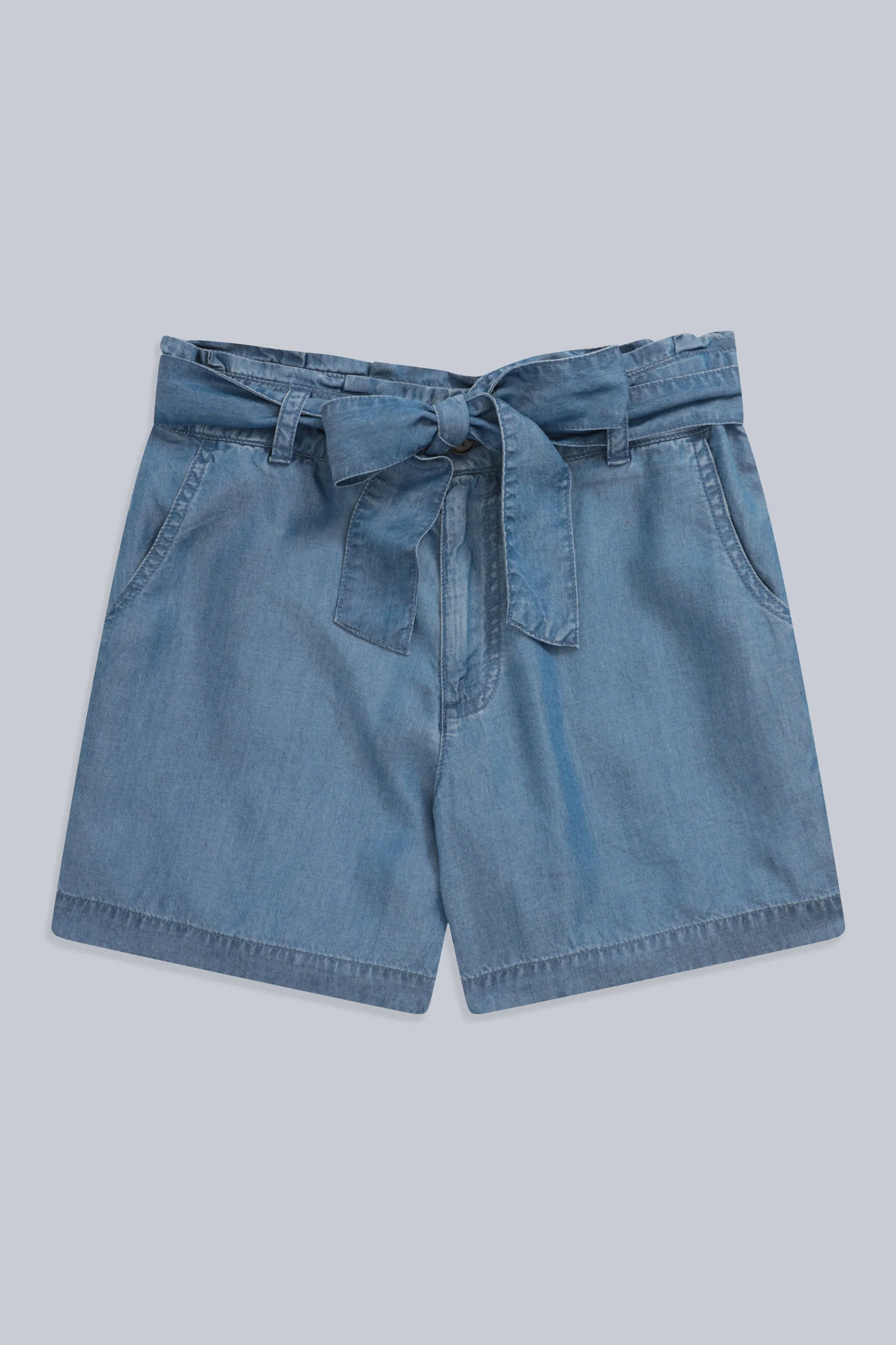 Loren pantalón corto tipo paper bag para mujer