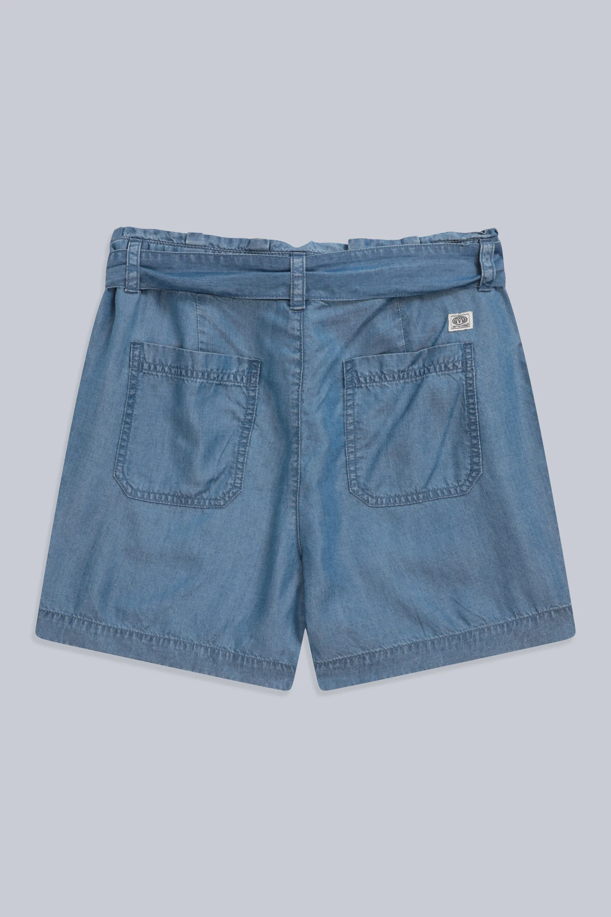 Loren pantalón corto tipo paper bag para mujer