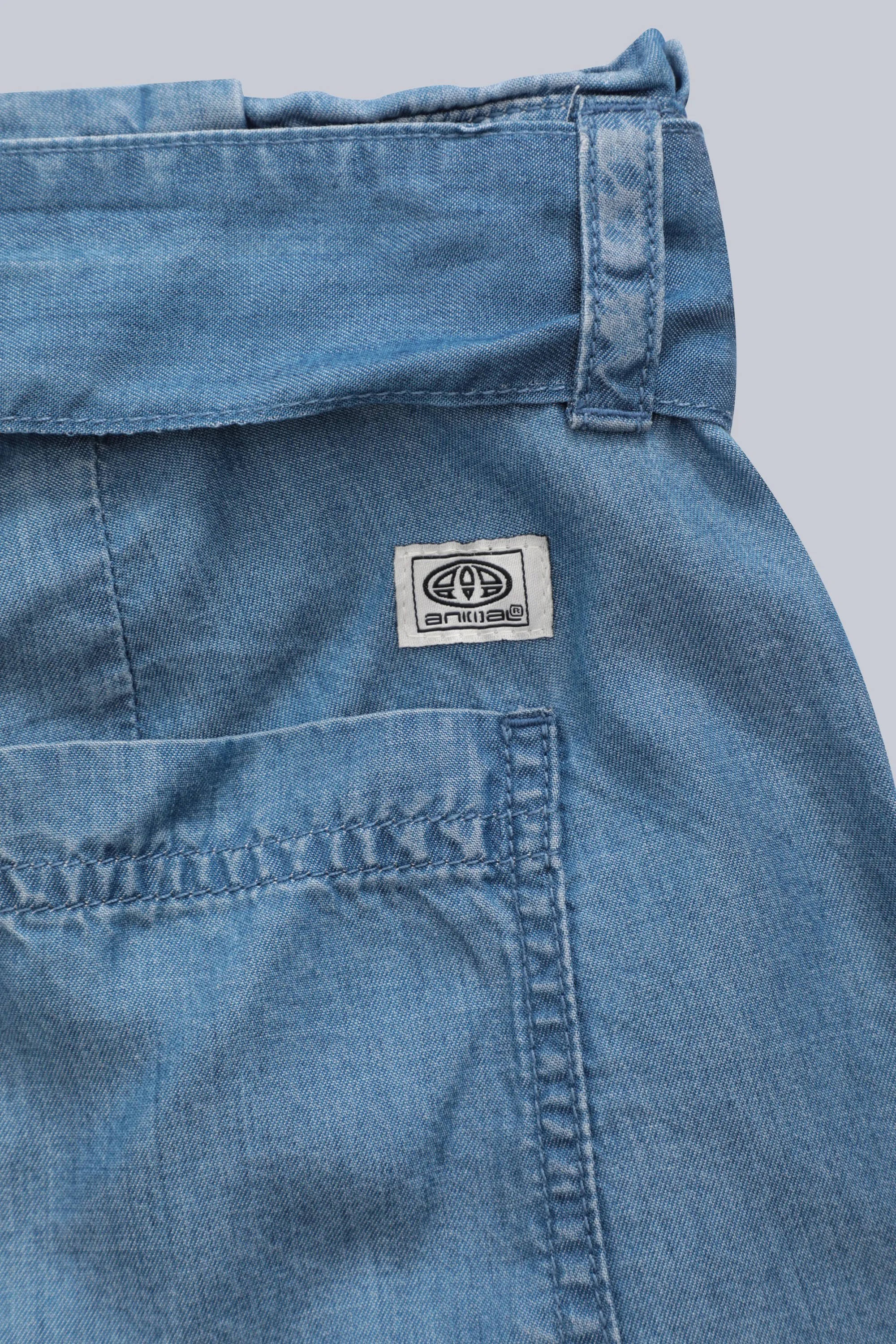 Loren pantalón corto tipo paper bag para mujer