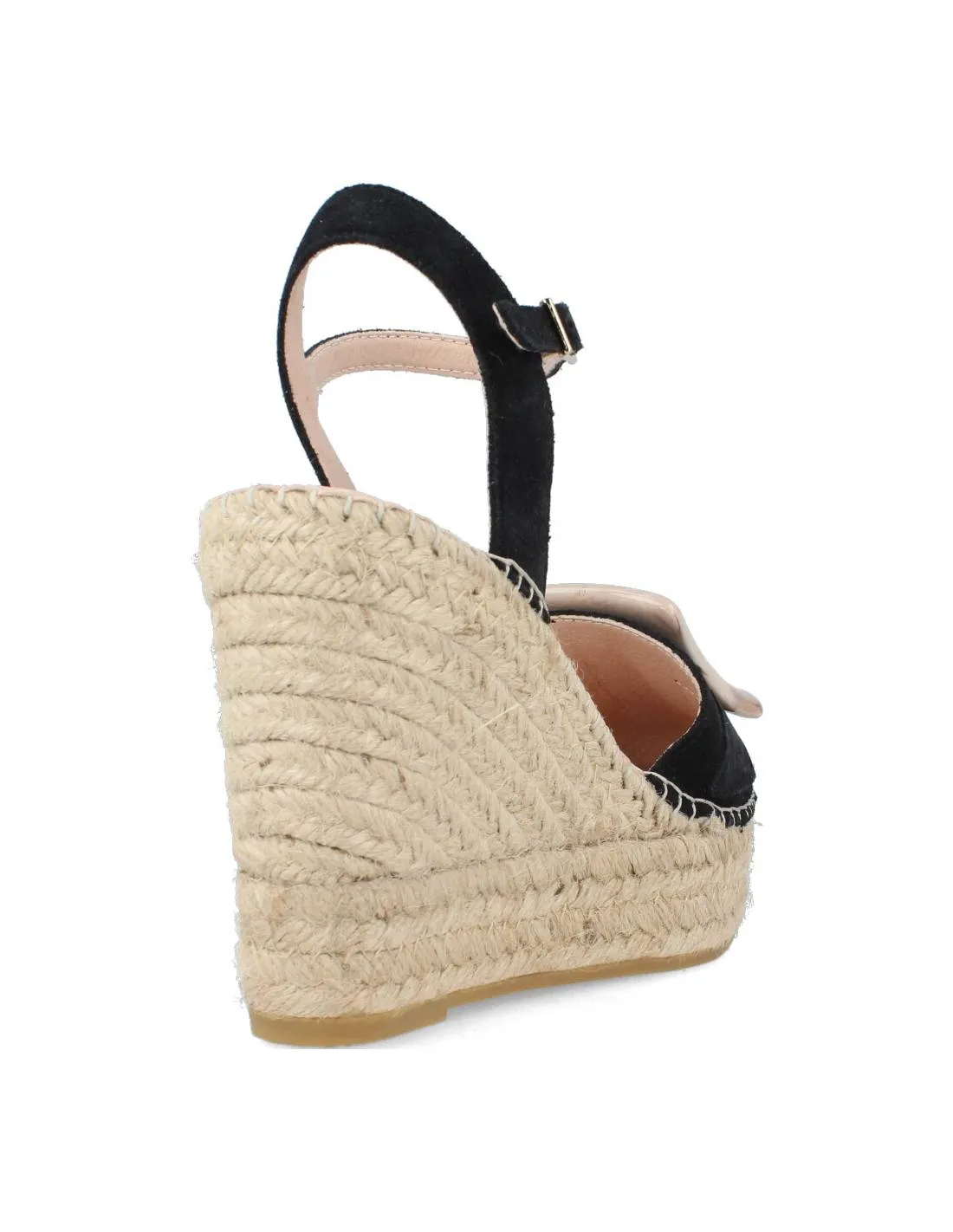 MACARENA  CUñA ESPARTO APLIQUE ALBA 59 NEGRO