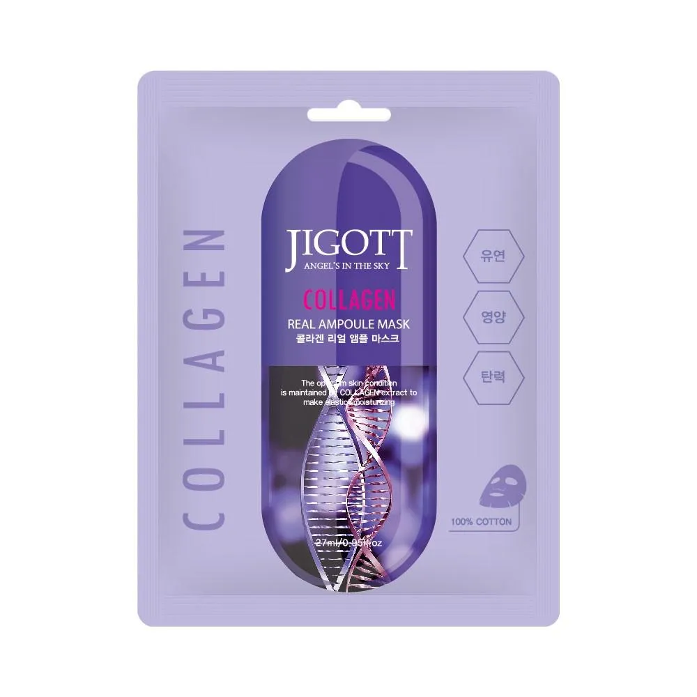 Mascarila facial Jigott Collagen Real Ampoule