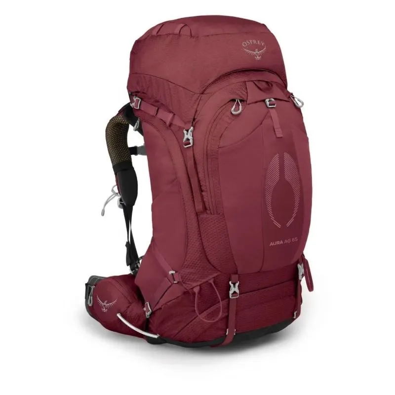 Mochila Osprey Aura AG 65 (Berry Sorbet Red)