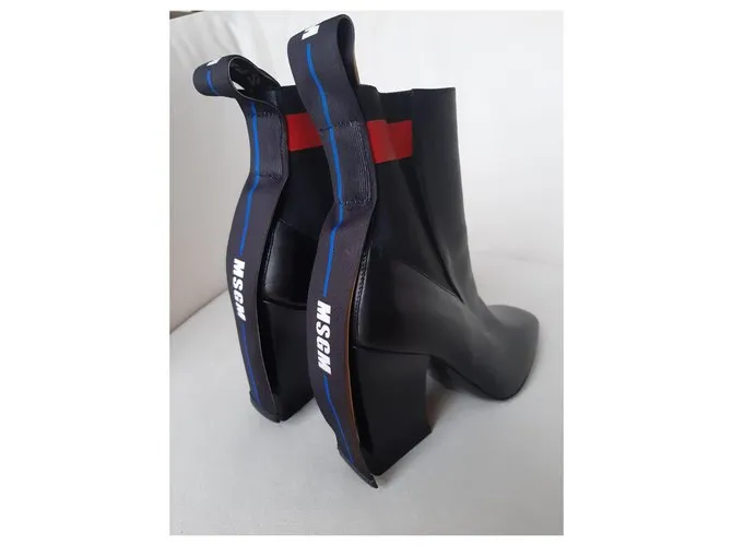 Msgm Botines Negro 