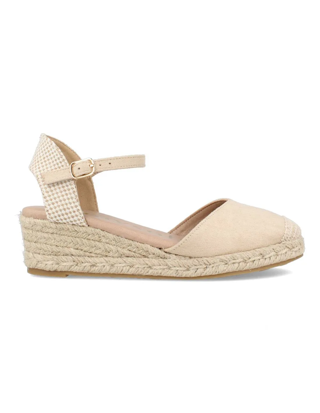 MYSOFT  CUñA BAJA HEBILLA BEIGE