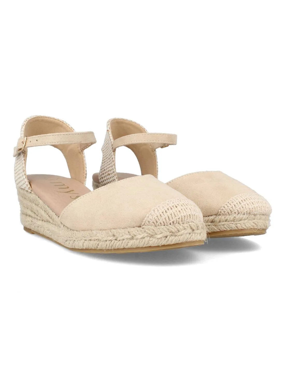 MYSOFT  CUñA BAJA HEBILLA BEIGE