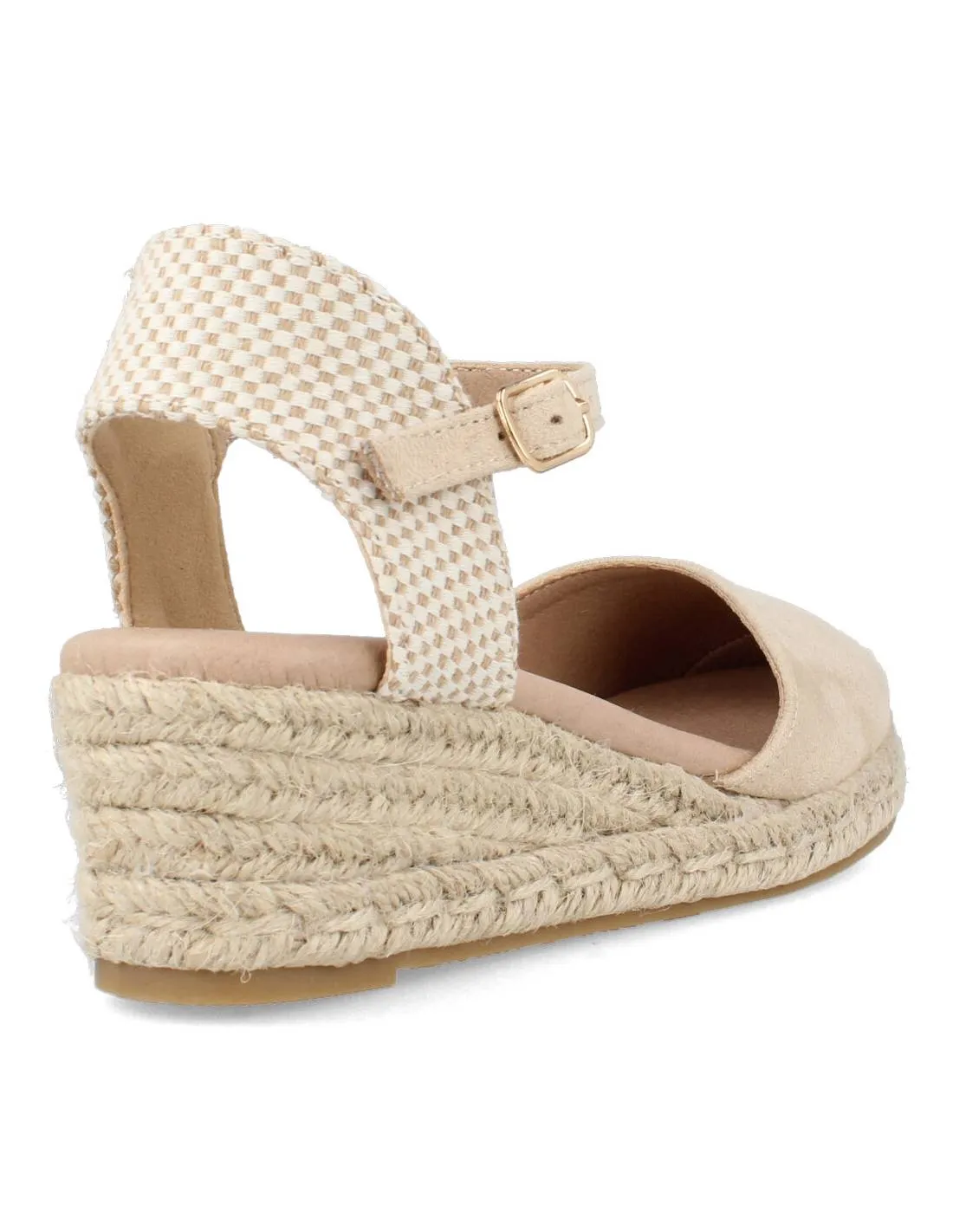 MYSOFT  CUñA BAJA HEBILLA BEIGE