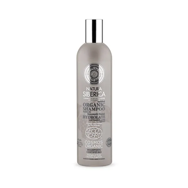 Natura Siberica Champú Orgánico para Cabello Débil, Energía y Brillo 400ml