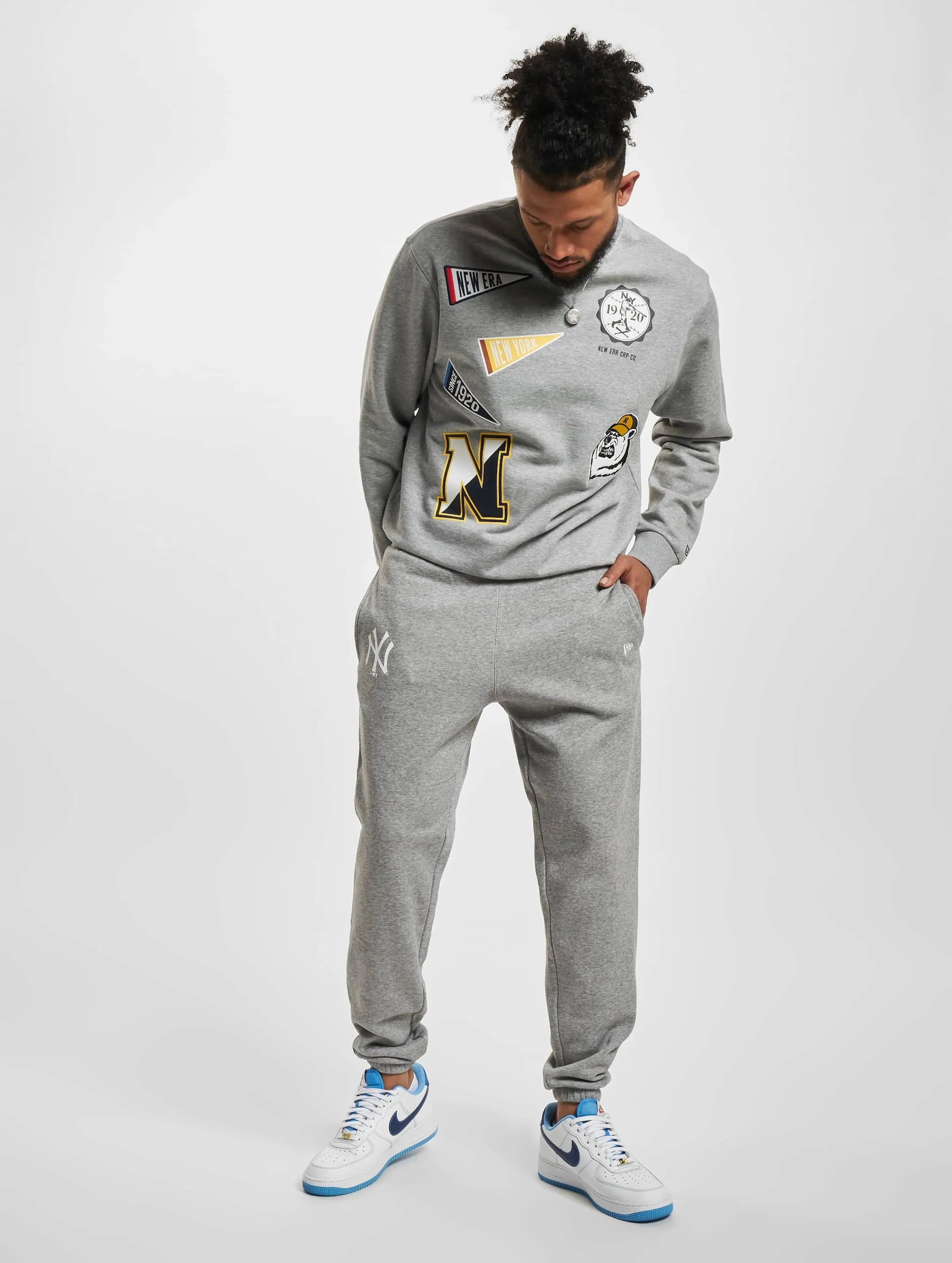 New Era New Era MLB New York Yankees League Essentials Sweat Pants Heather