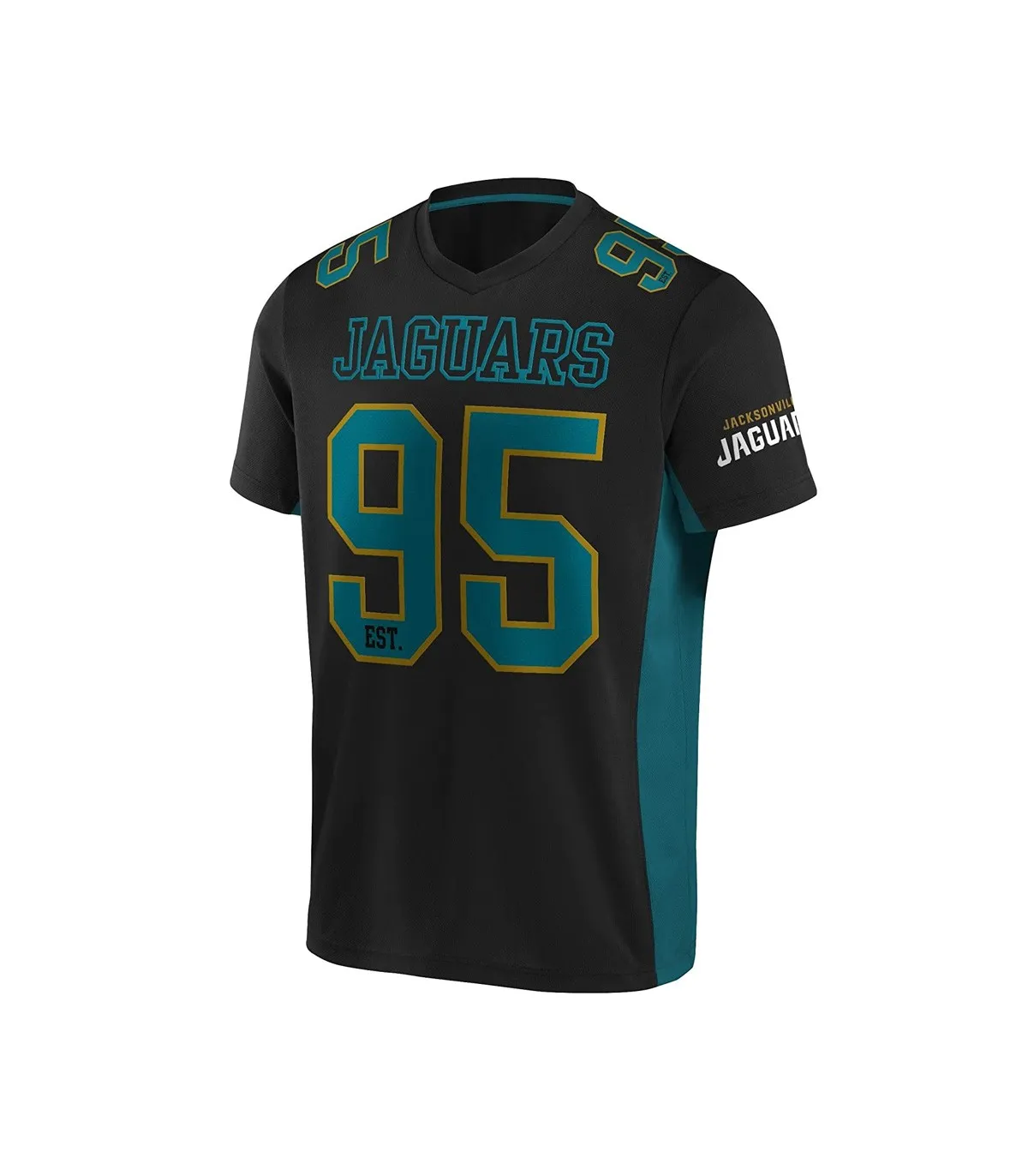 NFL  CAMISETA UNISEX NEGRA/AZUL  FúTBOL AMERICANO JACKSONVILLE JAGUARS