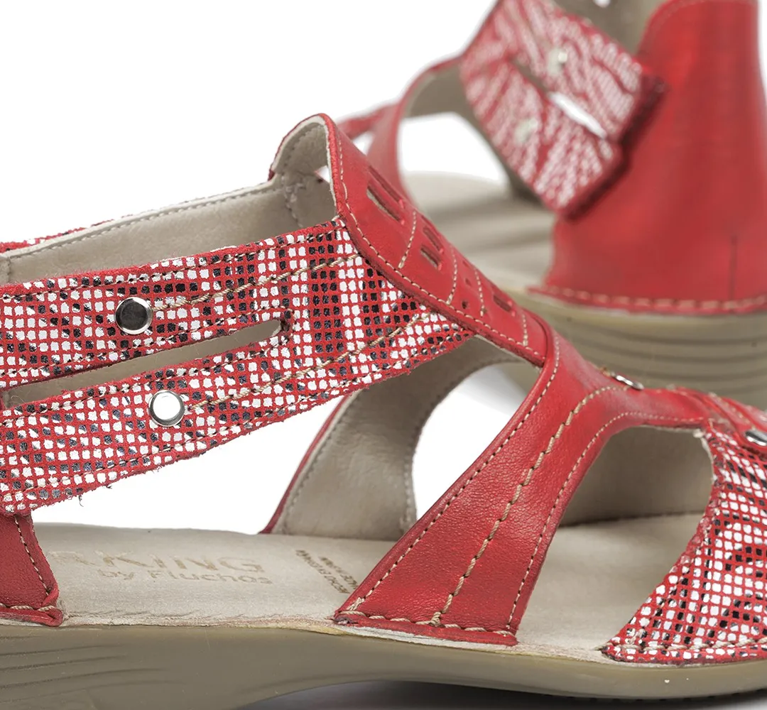 ODA D6769 Sandalia Roja