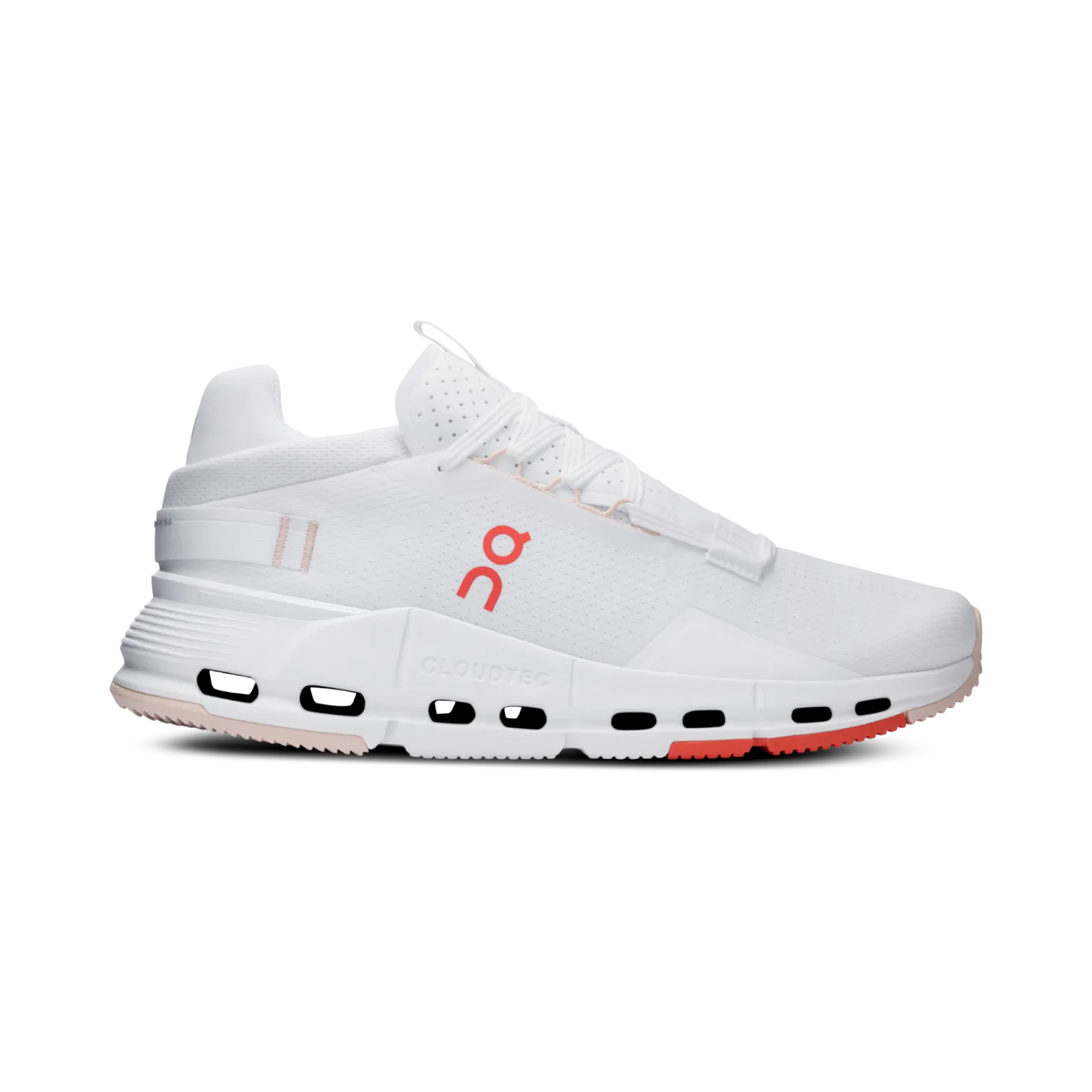 On Cloudnova 2 White/Flame for Women 3WE30220256