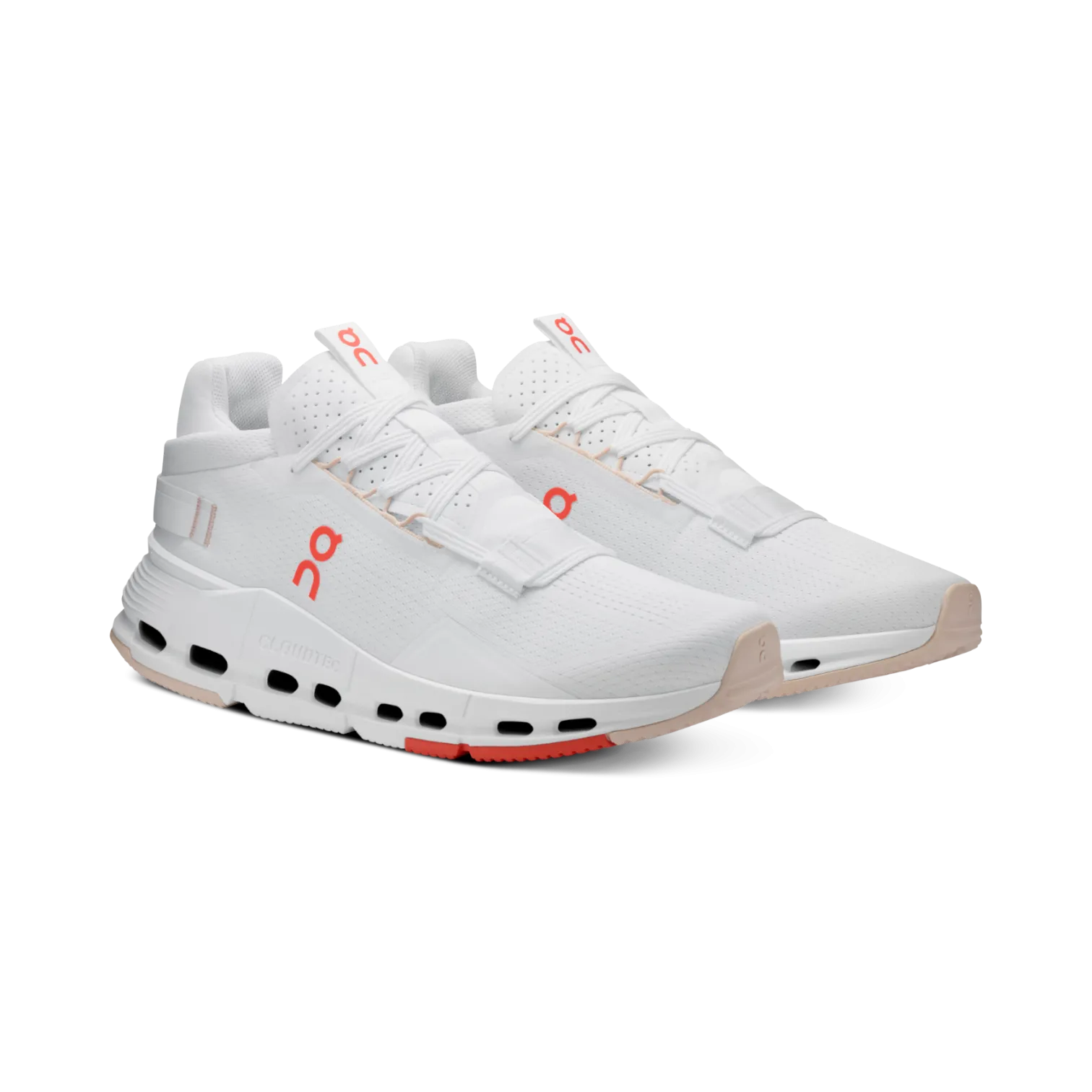 On Cloudnova 2 White/Flame for Women 3WE30220256