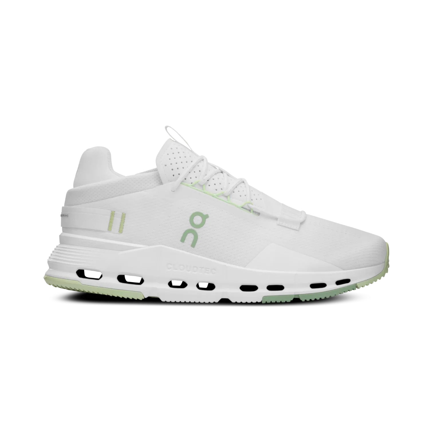 On Shoes Cloudnova 2 White/Sage for Women 3WE30221186