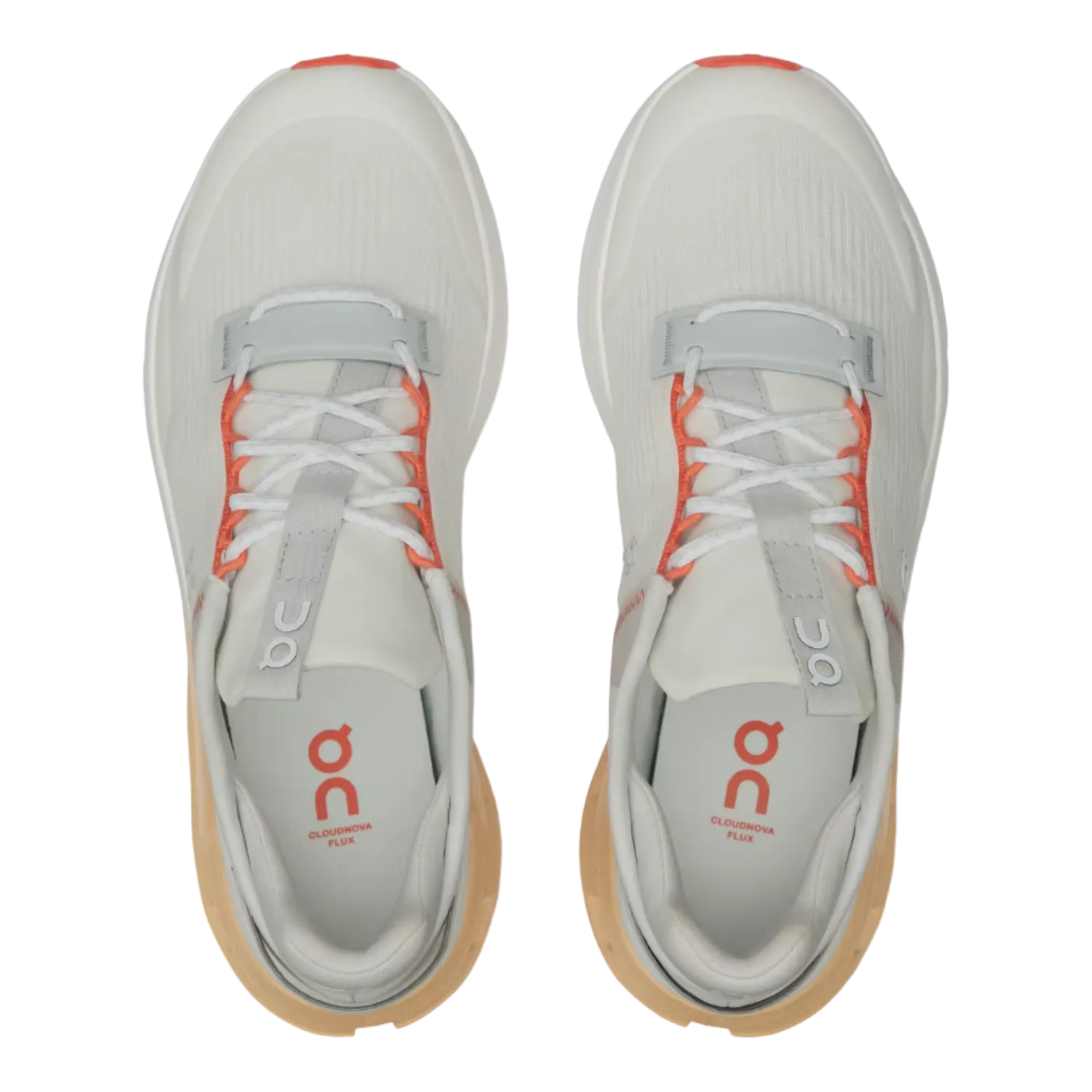 ON SHOES CLOUDNOVA FLUX UNDYEDWHITE/SAVANNAH FOR WOMEN 3WD10382269