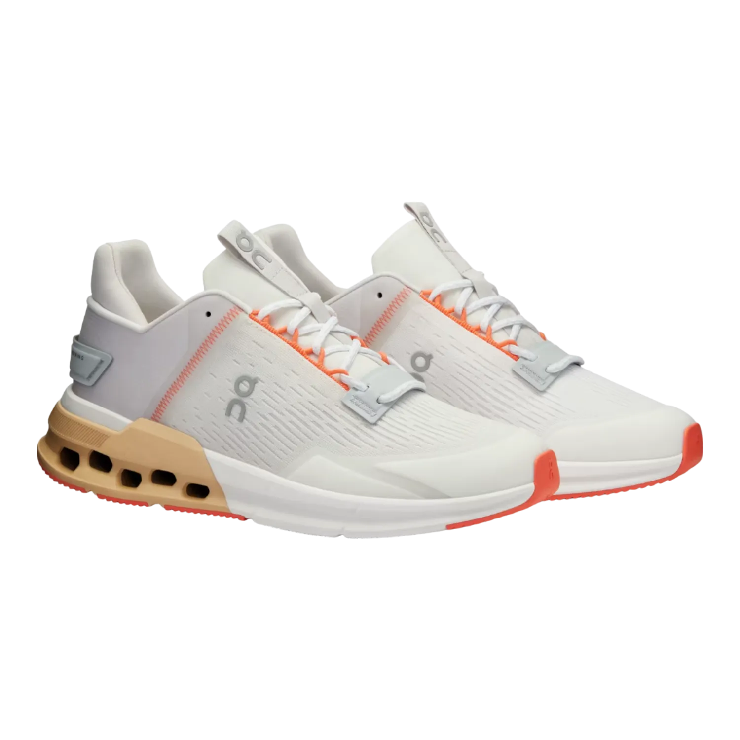 ON SHOES CLOUDNOVA FLUX UNDYEDWHITE/SAVANNAH FOR WOMEN 3WD10382269