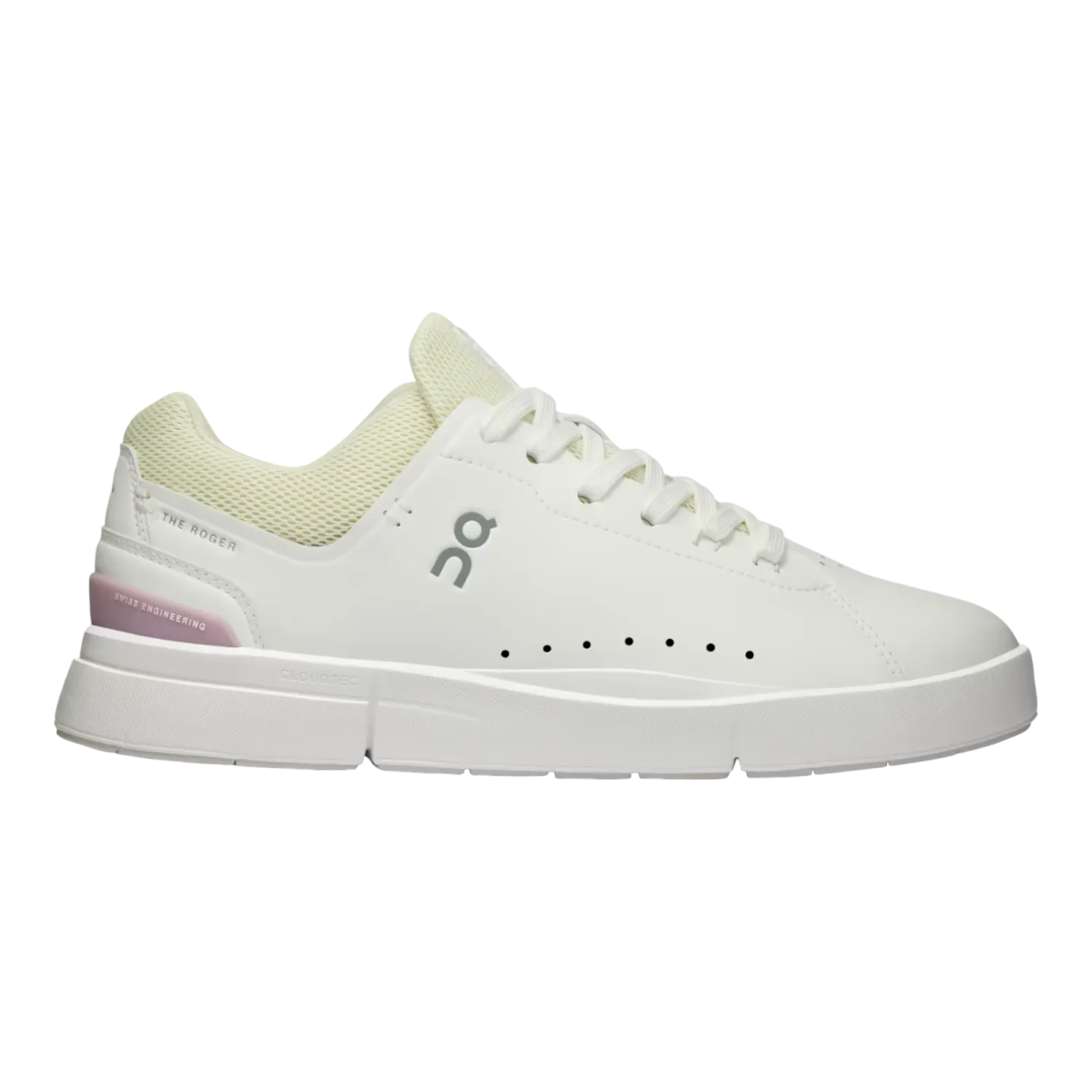 On The Roger Advantage White/Mauve for Women 3WD10652234