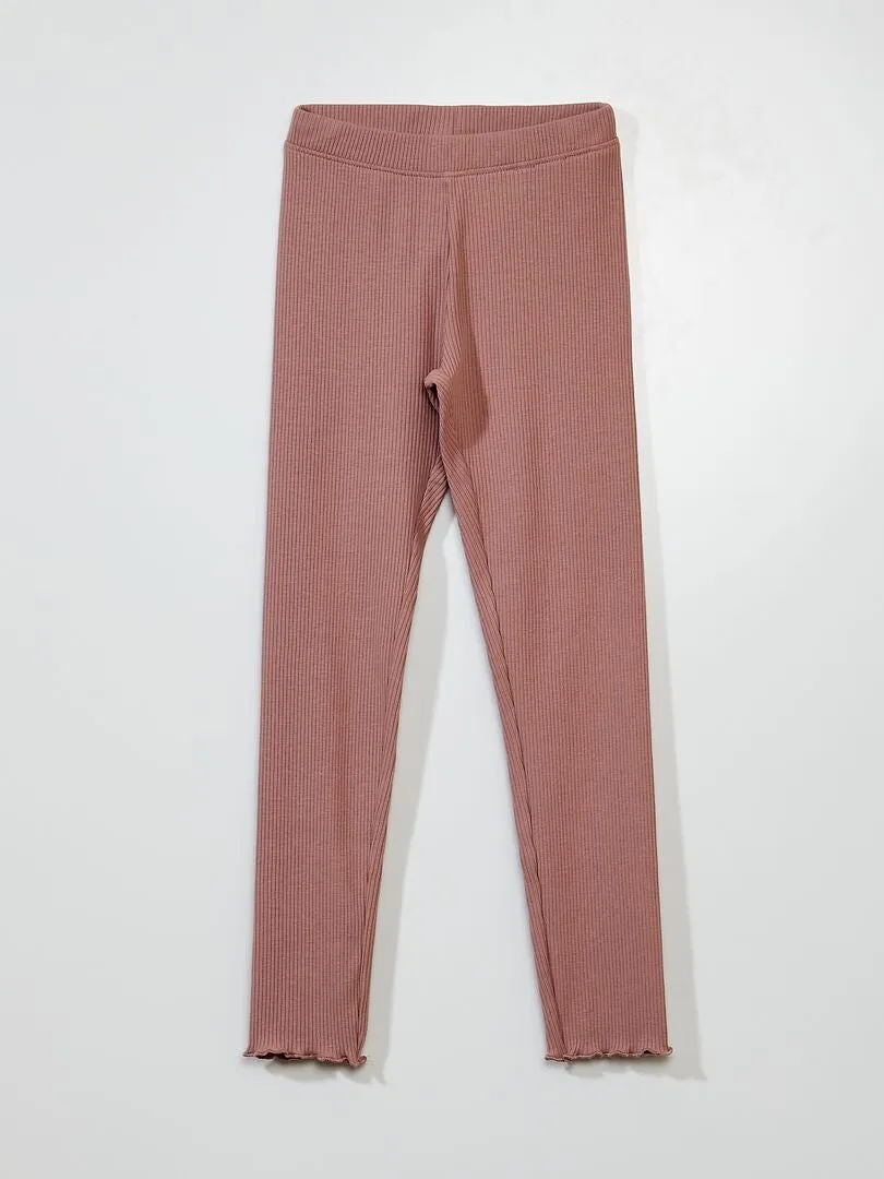 PACK DE 2 LEGGINGS DE CANALé  BLANCO