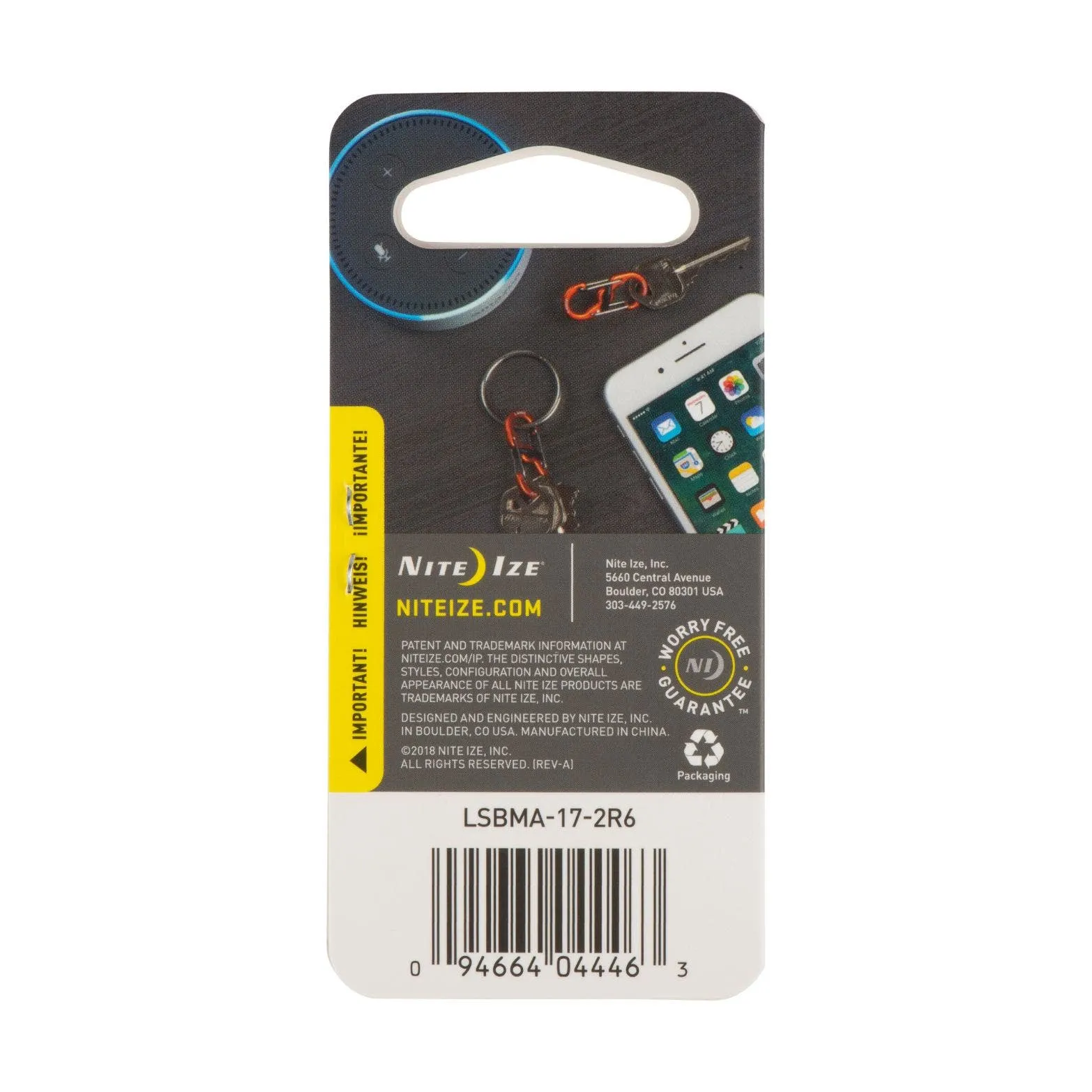 Pack De 2 Mini Mosquetones De Aluminio Con Bloqueo