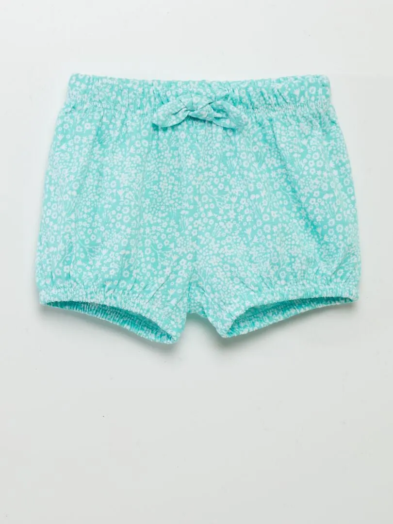 PACK DE 2 SHORTS DE PUNTO  VERDE