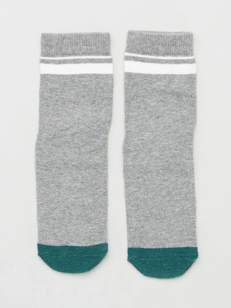PACK DE 5 PARES DE CALCETINES DE ESTILO DEPORTIVO  ROJO