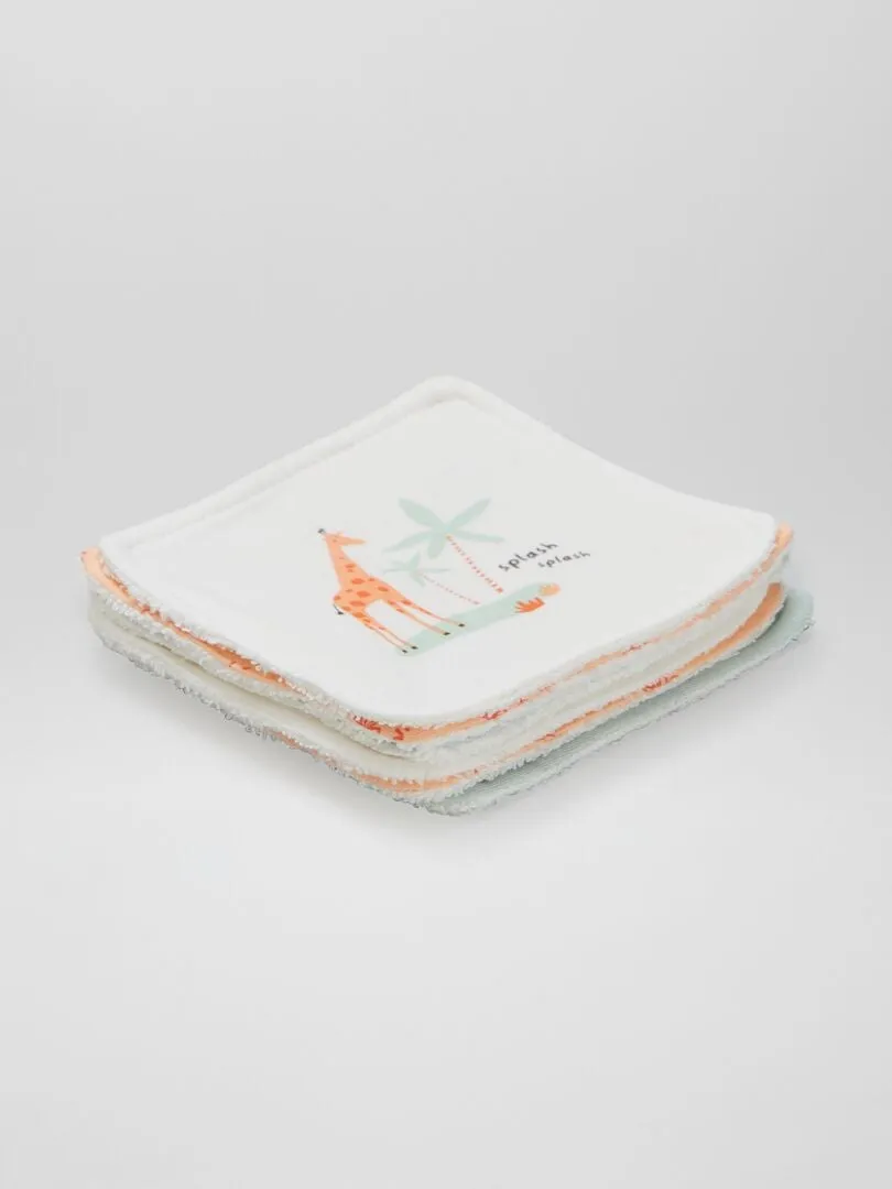 PACK DE 6 TOALLITAS DE ALGODóN  NARANJA