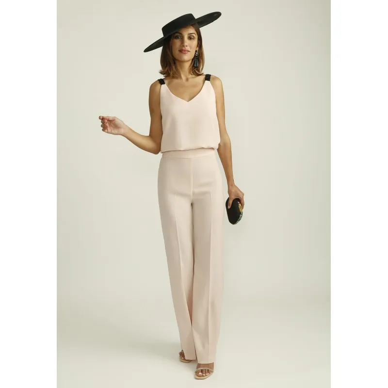 Pantalón ALBA CONDE ancho rosa