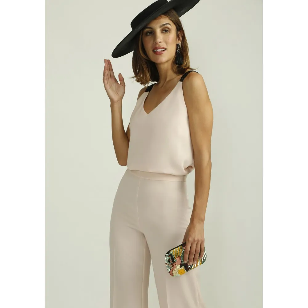 Pantalón ALBA CONDE ancho rosa