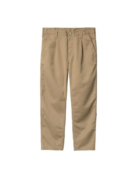 Pantalón carhartt wip abbott beige de hombre