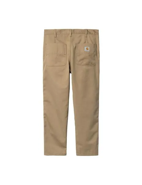 Pantalón carhartt wip abbott beige de hombre