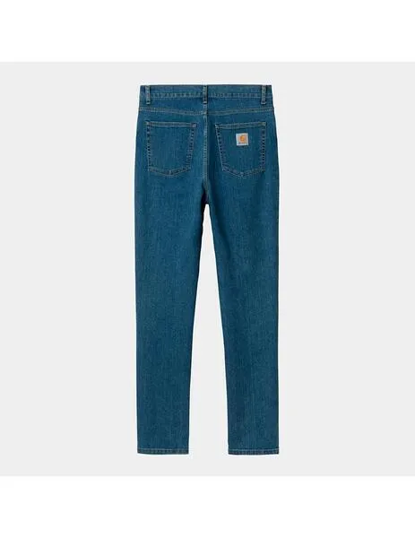 Pantalón carhartt wip revolt blue stone bleached para hombre